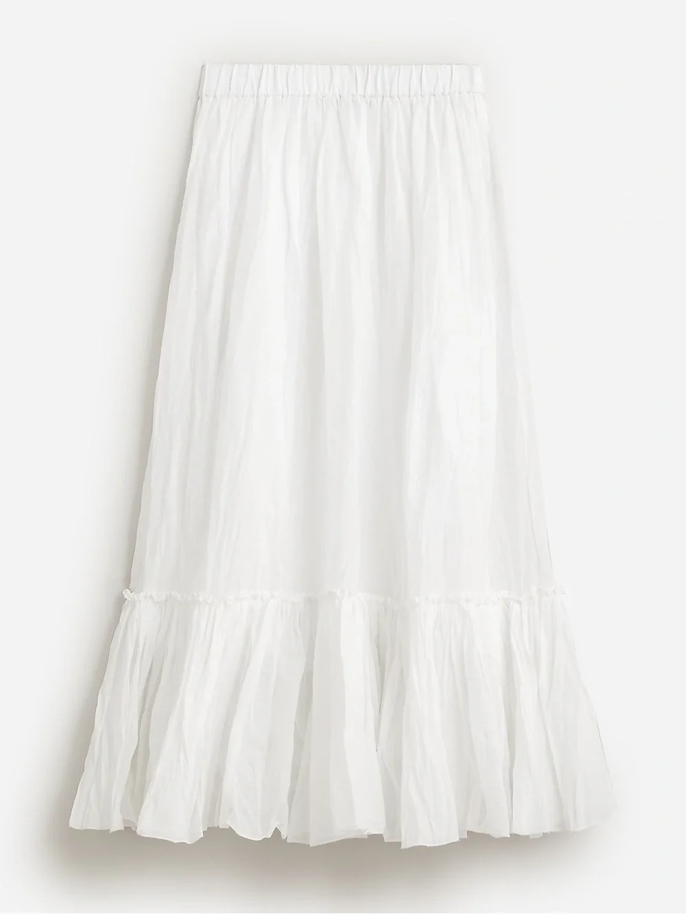NWT J crew Amelia maxi skirt in crinkle cotton